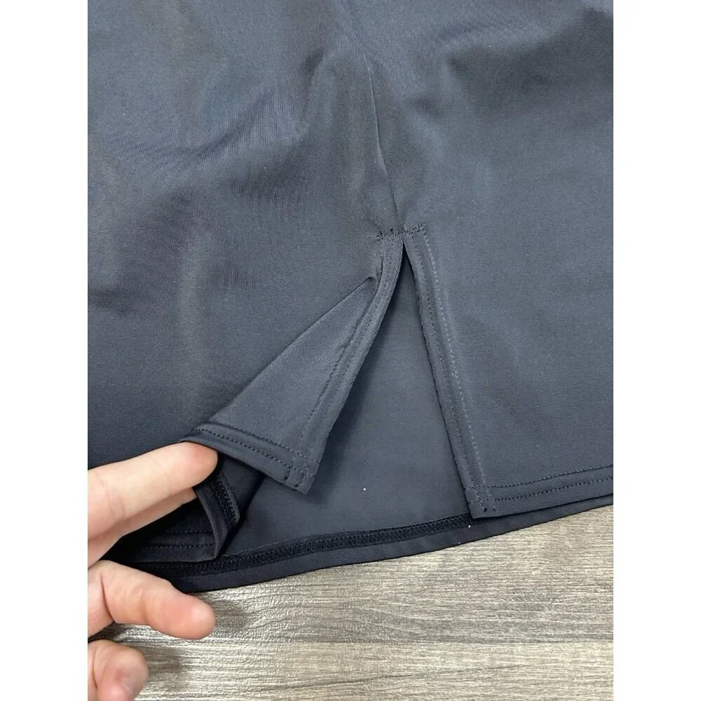 Lands' End NEW Size 3X/ 24W-26W Skort Swim Mini Skirt Black Tummy Control UPF50